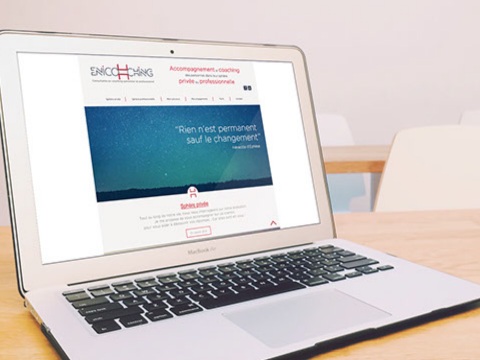 Conception du site d'ENICOHCHING, société de coaching personnel et professionnel
