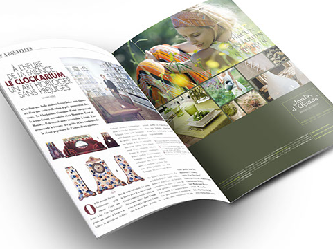 Conception d'annonce presse pour JARDIN D'ULYSSE
