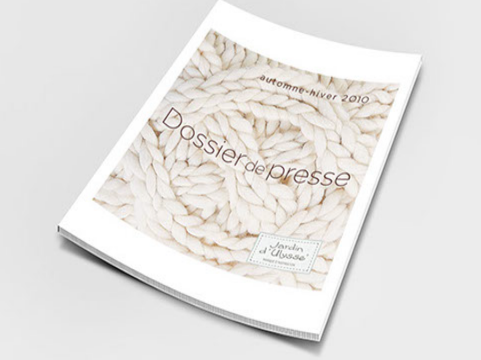 Conception d'un dossier de presse pour JARDIN D'ULYSSE 