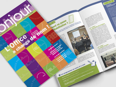 Aregenteuil - conception et réalisation du magazine de l'office HLM