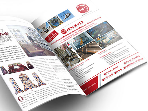 Conception d'annonce presse pour PMG groupe Polimiroir