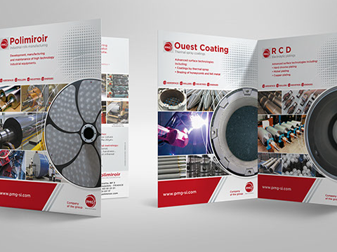 PMG - groupe Polimiroir - conception et réalisation de fiches pour les sociétés du groupe PMG