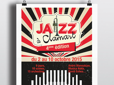 Ville de Clamart - Affiche du Festival de jazz