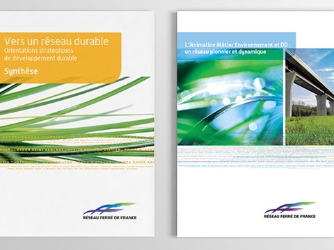 Réalisation de plaquette institutionnelle pour RFF (Résau Ferré de France)