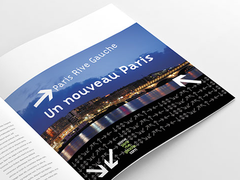 Conception d'une plaquette de présentation du nouveau Paris pour SEMAPA