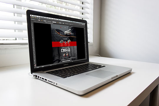 Conception d'un site one page pour événement de skate board