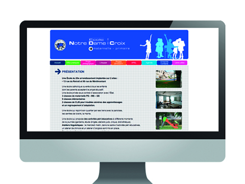 Conception de site pour une école